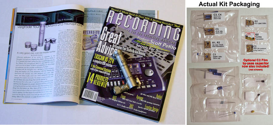 Oktava 012 Magizine and Kit Packaging